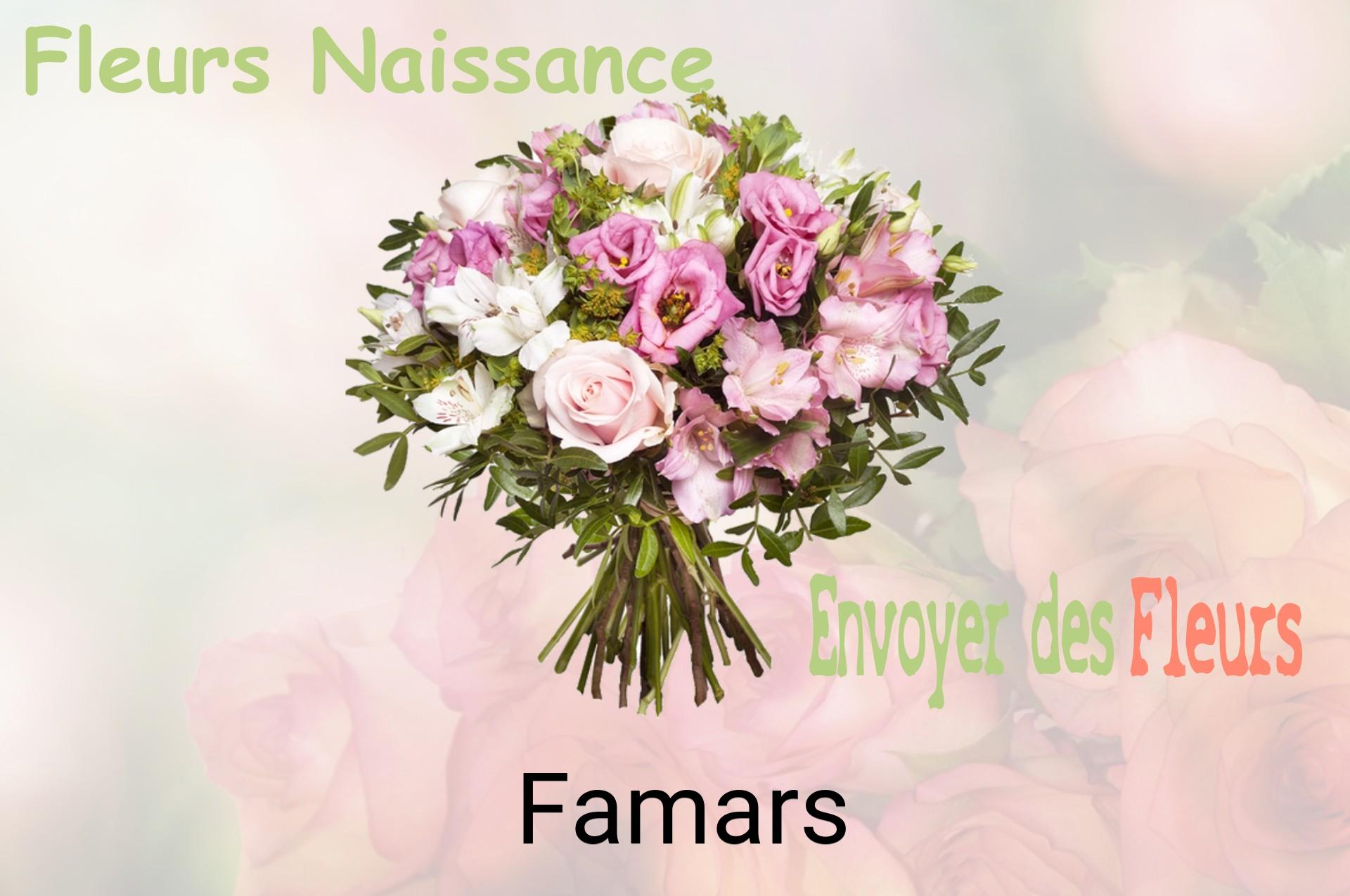 Bouquet de fleurs de naissance livré à Famars