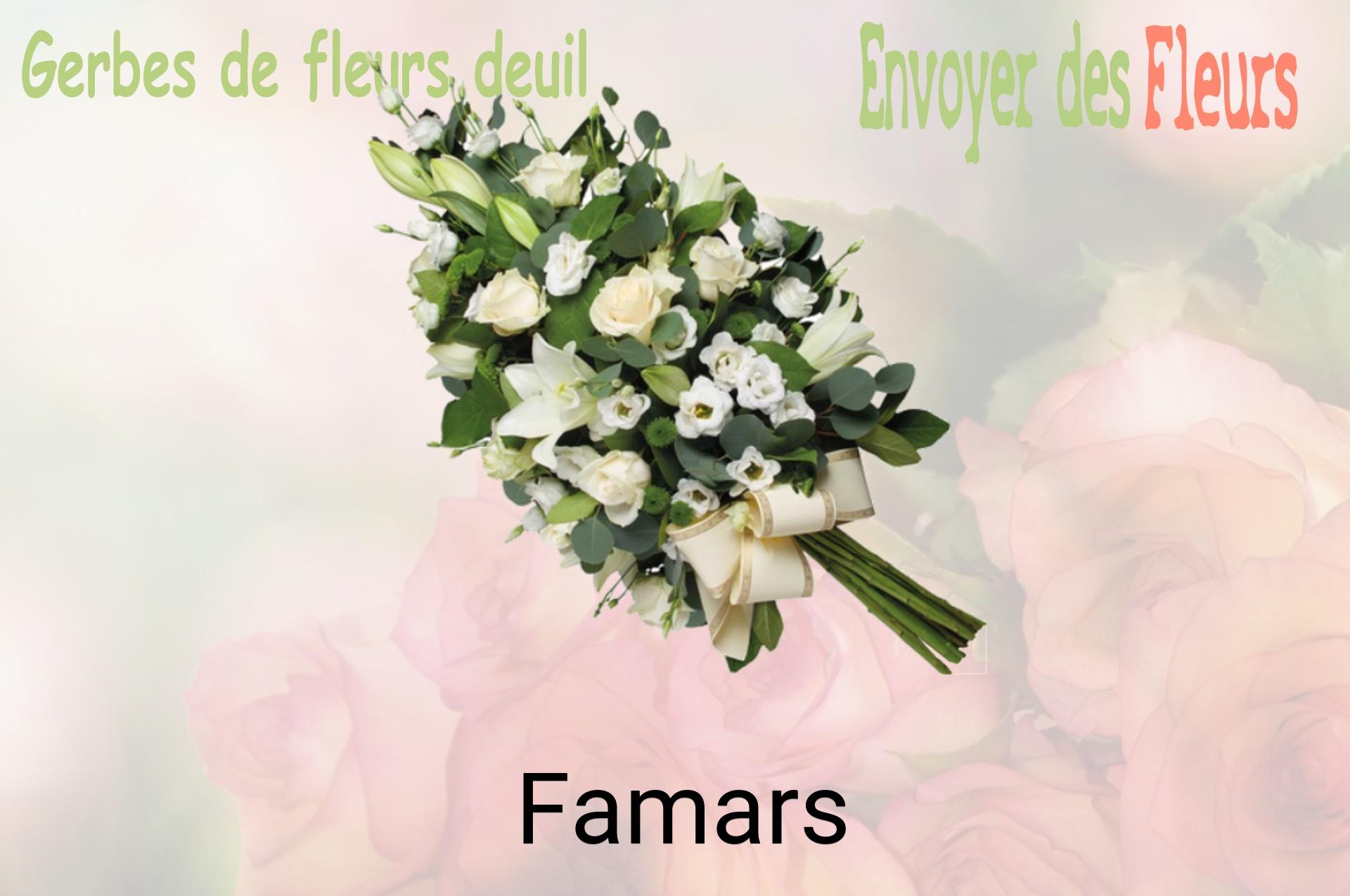 Gerbe de fleurs de deuil livrée à Famars